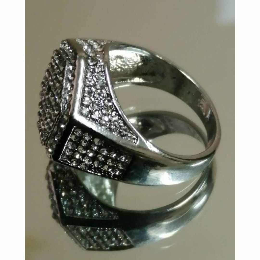 【SALE】リング メンズ アクセサリー シルバー スクエア 銀色 指輪 20号 レディースのアクセサリー(リング(指輪))の商品写真