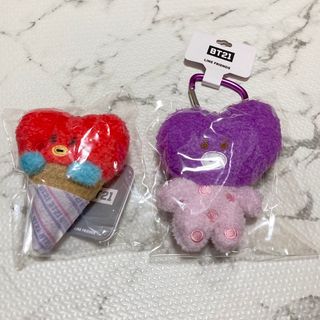 ビーティーイシビル(BT21)のBT21 防弾少年団 TATA テテ ベビーアイスクリーム マスコット パープル(アイドルグッズ)