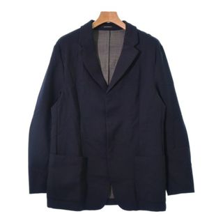 エンポリオアルマーニ(Emporio Armani)のEMPORIO ARMANI テーラードジャケット 50(XL位) 紺 【古着】【中古】(テーラードジャケット)