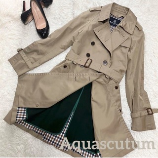 アクアスキュータム(AQUA SCUTUM)の【Aquascutum】美品　現行タグ　ウールライナー付　トレンチコート(トレンチコート)