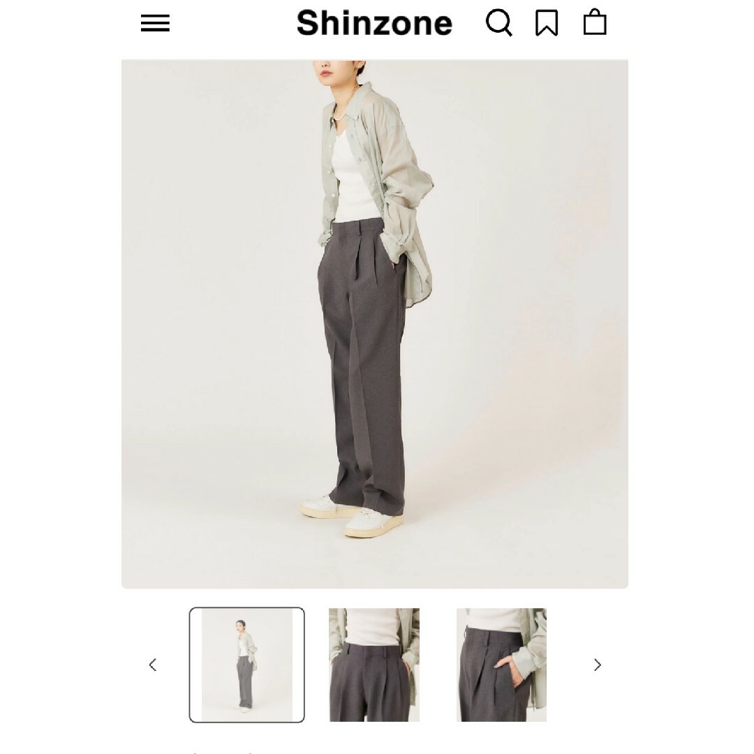 Shinzone - シンゾーン クライスラーパンツ グレー 32の通販 by ピカッ