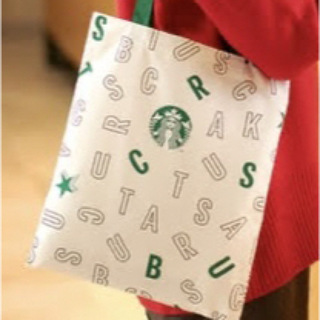 スターバックス(Starbucks)のStarbucks2023クリスマストート☆ホワイト☆(ノベルティグッズ)