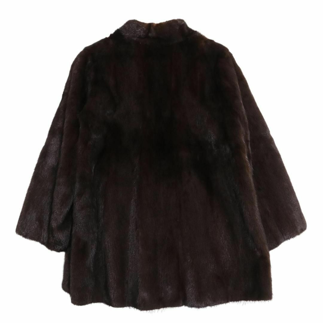 【極美品】サガミンク ロイヤル 毛皮 ファーコート ジャケット ブラック XL