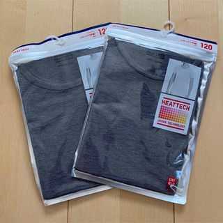 ユニクロ(UNIQLO)の☆ユニクロ　ヒートテック　120cm 新品未使用　半袖2枚セット☆(下着)