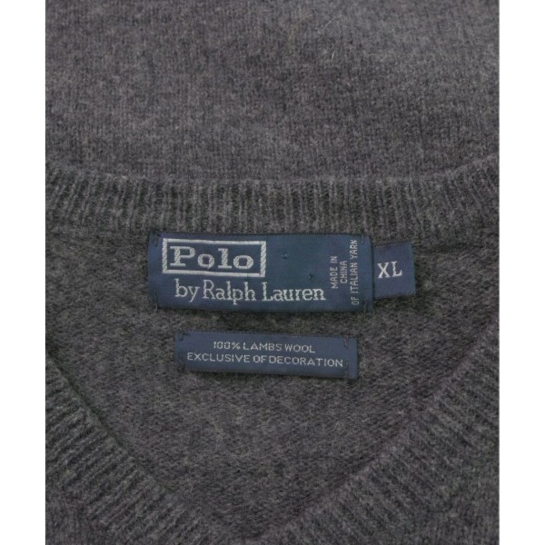 POLO RALPH LAUREN(ポロラルフローレン)のPolo Ralph Lauren ニット・セーター XL グレー 【古着】【中古】 メンズのトップス(ニット/セーター)の商品写真