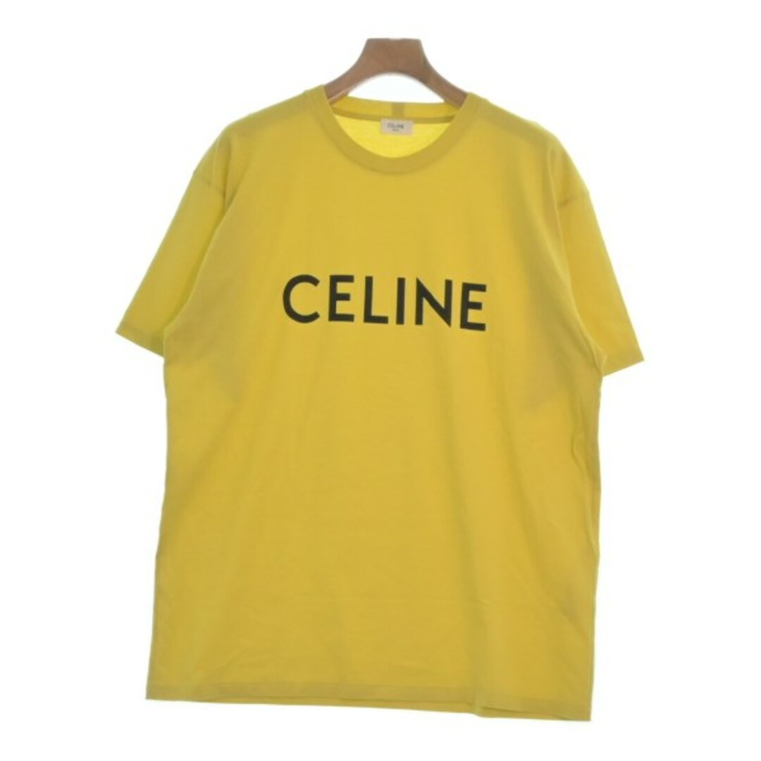 celine(セリーヌ)のCELINE セリーヌ Tシャツ・カットソー L 黄 【古着】【中古】 メンズのトップス(Tシャツ/カットソー(半袖/袖なし))の商品写真