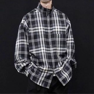 グラフペーパー(Graphpaper)のGraphpaper Wool Check Oversized シャツ(シャツ)