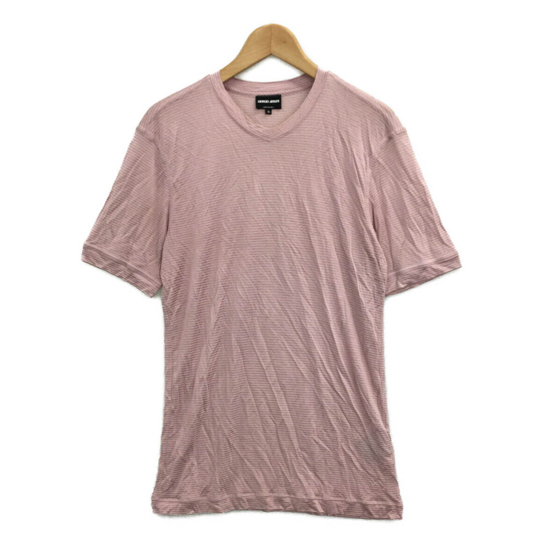 Giorgio Armani(ジョルジオアルマーニ)のジョルジオアルマーニ レーヨンTシャツ レディース 50 レディースのトップス(Tシャツ(半袖/袖なし))の商品写真