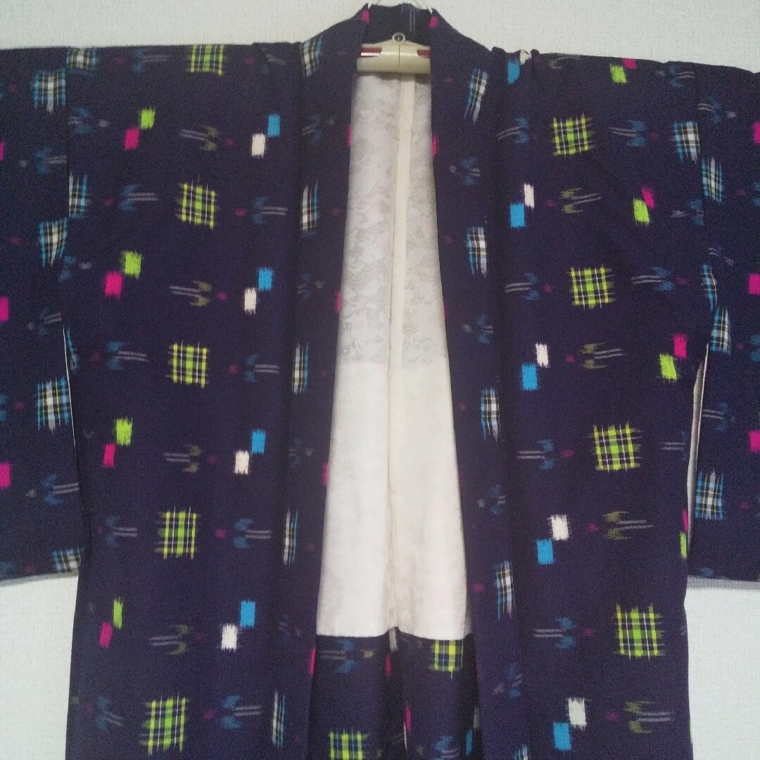 着物ウール   アンサンブル   昭和レトロ レディースの水着/浴衣(着物)の商品写真