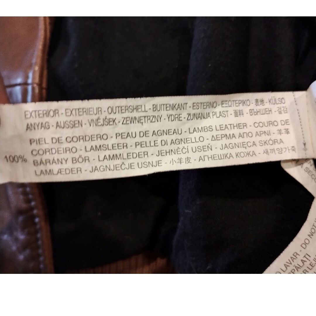 ZARA(ザラ)の未使用ZARA本革 ライダースジャケット レディースのジャケット/アウター(ライダースジャケット)の商品写真