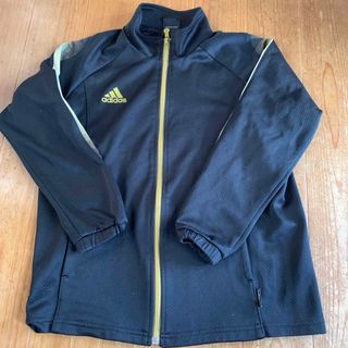 アディダス(adidas)のアディダス  ジャージ　上のみ　裾絞り　140 黒(ジャケット/上着)