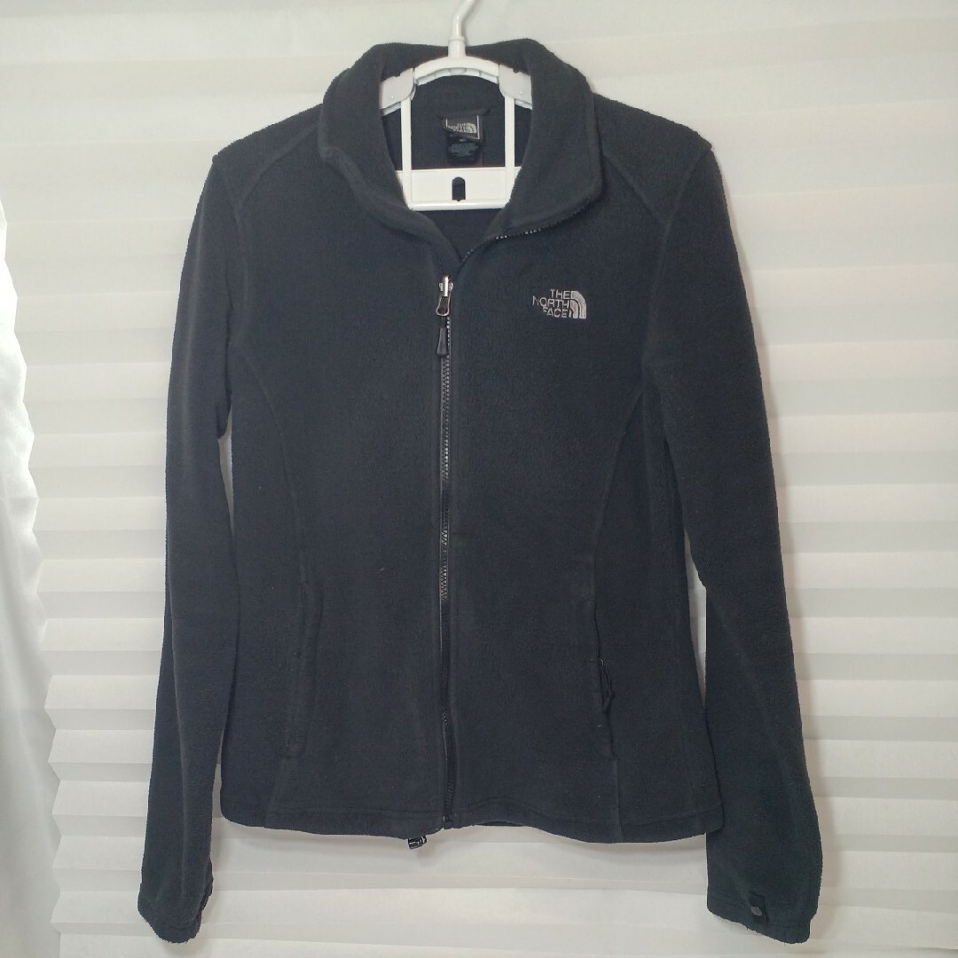 THE NORTH FACE(ザノースフェイス)の76♪US古着ザ・ノースフェイスフリースジャケットブラックUS-M日本L レディースのジャケット/アウター(ナイロンジャケット)の商品写真