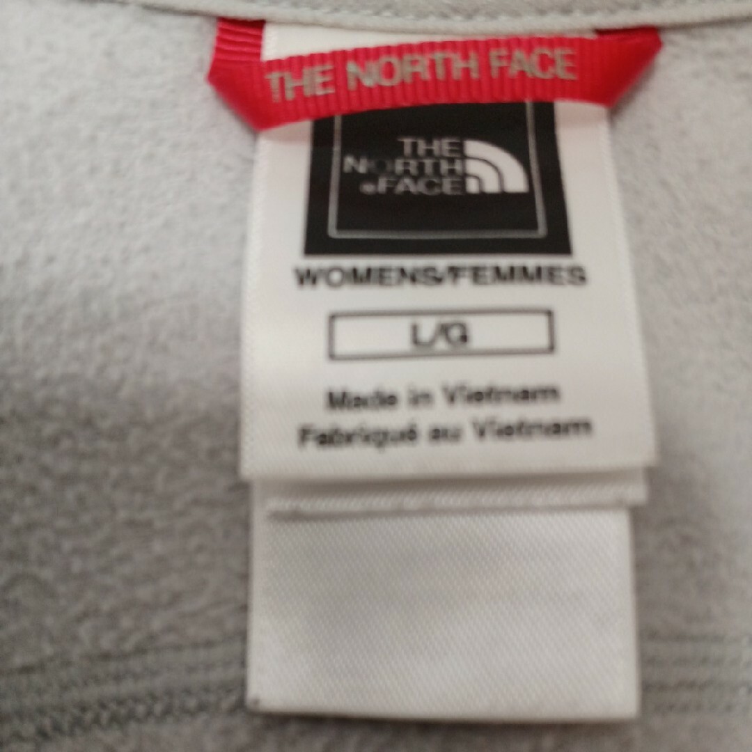 THE NORTH FACE(ザノースフェイス)の76♪US古着 ザ・ノースフェイスフリース ジャケットグレーUS-L(日本L) レディースのジャケット/アウター(ナイロンジャケット)の商品写真