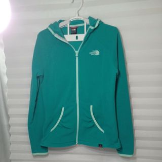 ザノースフェイス(THE NORTH FACE)の76♪US古着ザ・ノースフェイスジップアップフリースグリーンUS-S(日本M)(ナイロンジャケット)