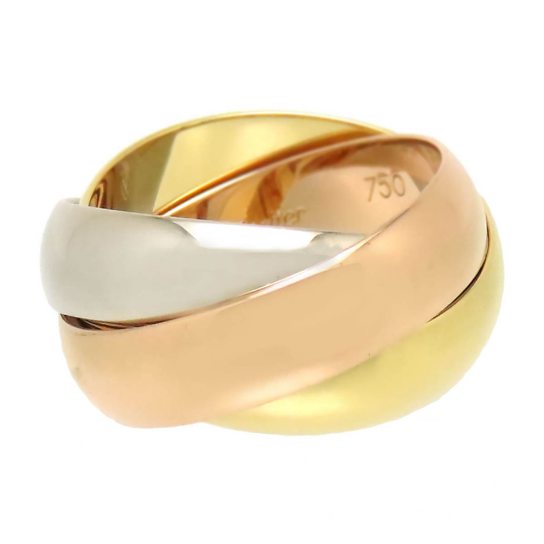 Cartier - カルティエ トリニティ リング XL #52 750 (K18YG K18PG