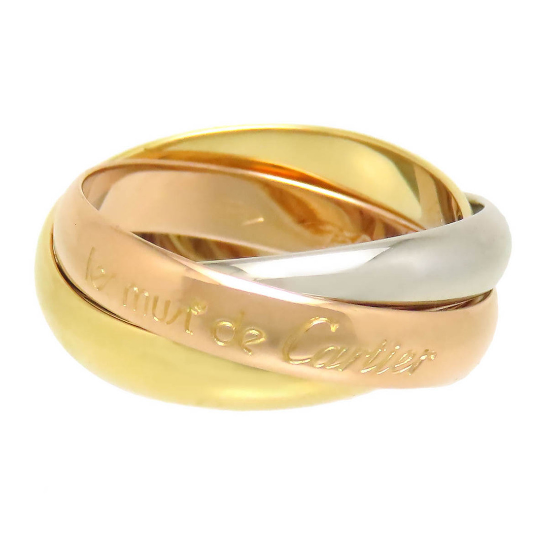 Cartier - カルティエ トリニティ リング #50 750 (K18PG K18YG K18WG