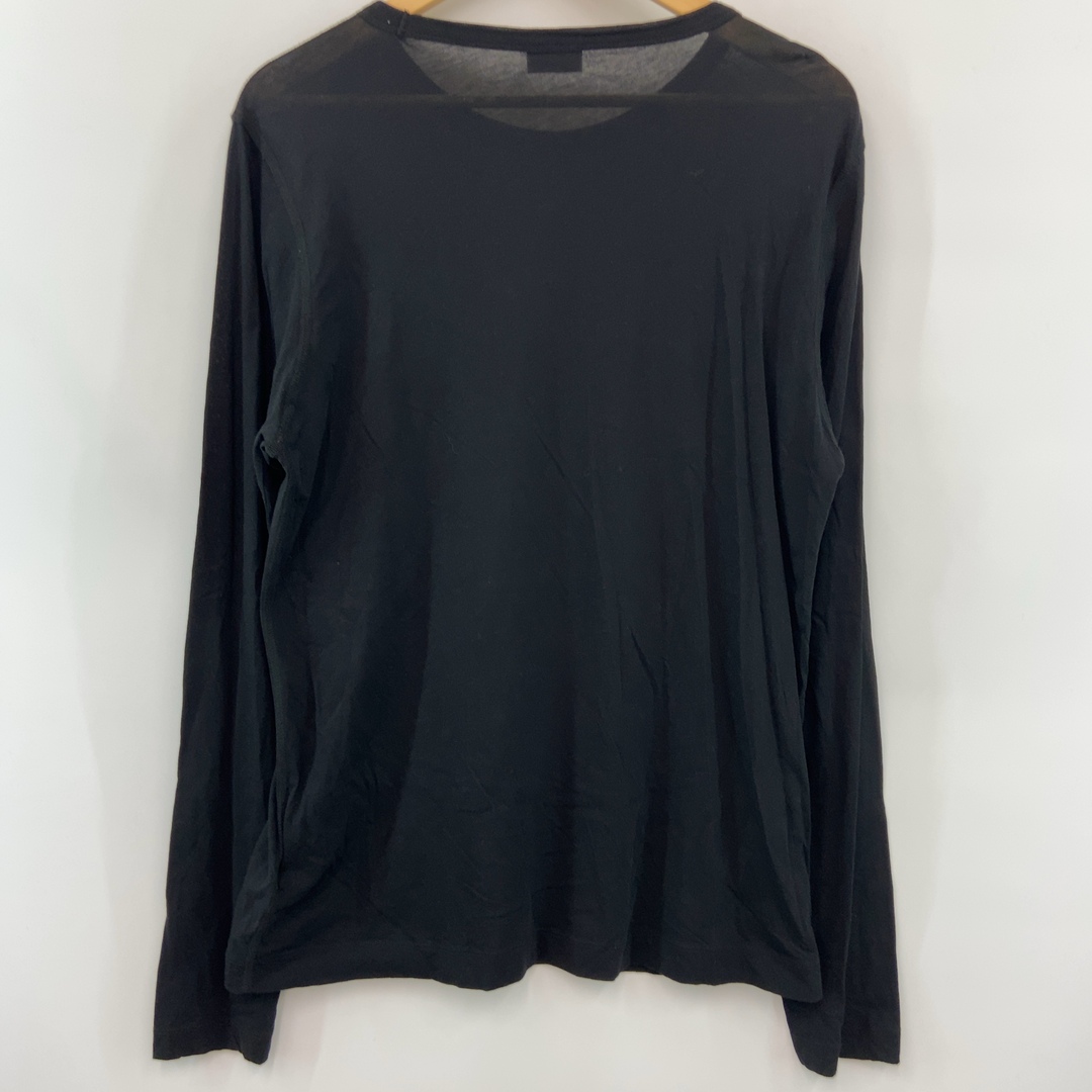 DRIES VAN NOTEN(ドリスヴァンノッテン)のDRIES VAN NOTEN HABBOT　5607 M.K.JERSEY メンズ  Tシャツ(七部/長袖) ロンT　ブラック メンズのトップス(シャツ)の商品写真