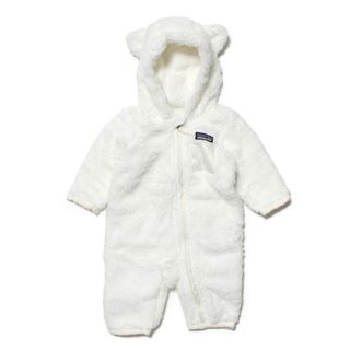 パタゴニア(patagonia)の【新品未使用】 patagonia パタゴニア フリース ロンパース 着ぐるみ ベビー キッズ BABY FURRY FRIENDS BUNTING 60985 【2T(2歳)/BIRCH WHITE】(その他)