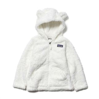 パタゴニア(patagonia)の【新品未使用】 patagonia パタゴニア フリース フーディー パーカー ベビー キッズ BABY FURRY FRIENDS HOODY 61155 【4T(4歳)/BIRCH WHITE】(その他)