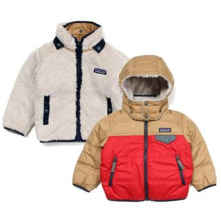 パタゴニア(patagonia)の【新品未使用】 patagonia パタゴニア ジャケット フーディー ベビー キッズ BABY REVERSIBLE TRIBBLES HOODY 61160 【4T(4歳)/TOURING RED】(その他)