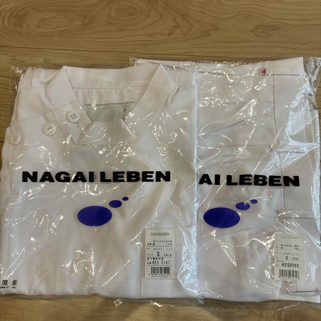 NAGAILEBEN(ナガイレーベン)の白衣　ナガイレーベン　半袖 メンズのトップス(Tシャツ/カットソー(半袖/袖なし))の商品写真