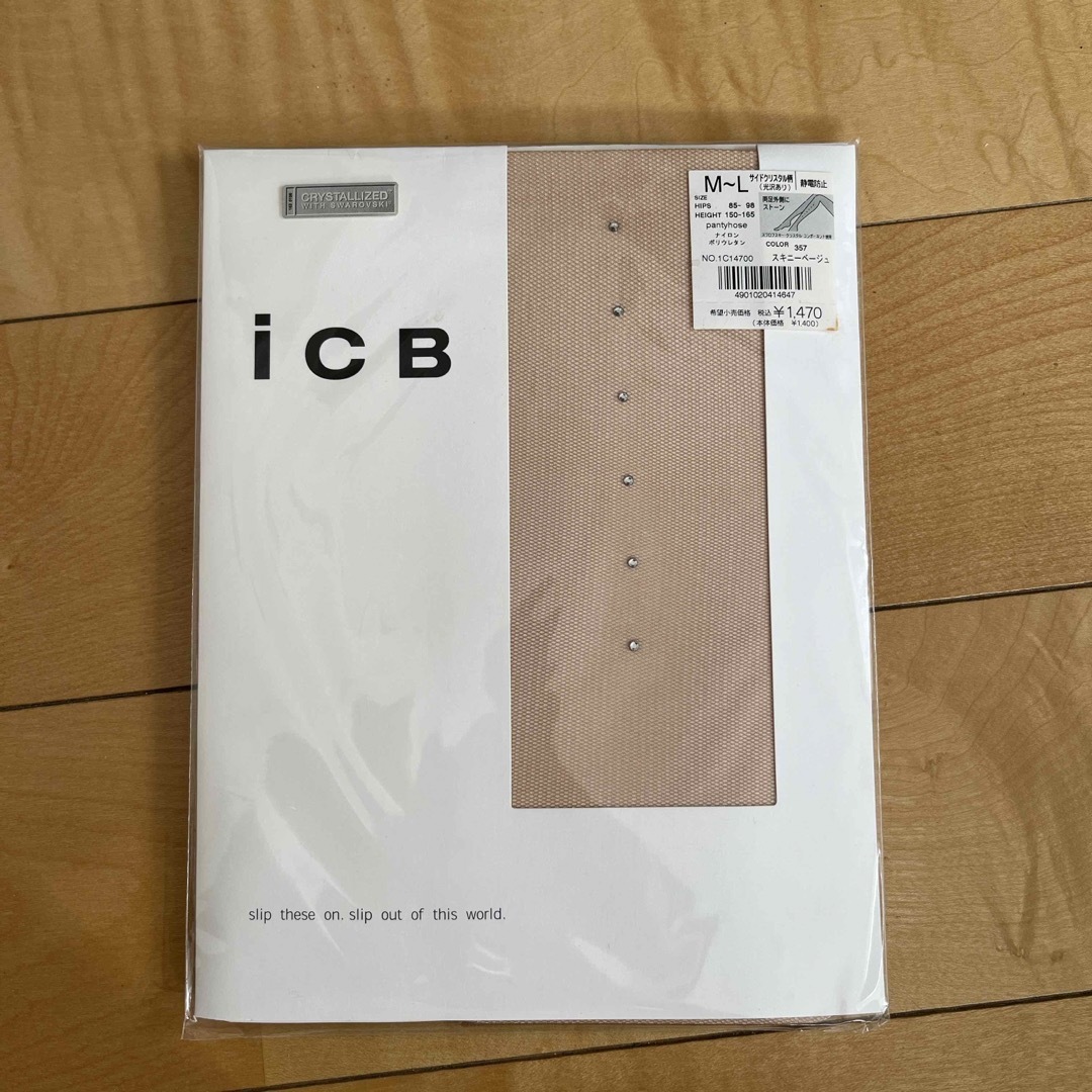 ICB(アイシービー)の未使用(未開封) iCB ラインストーン付ストッキング レディースのレッグウェア(タイツ/ストッキング)の商品写真