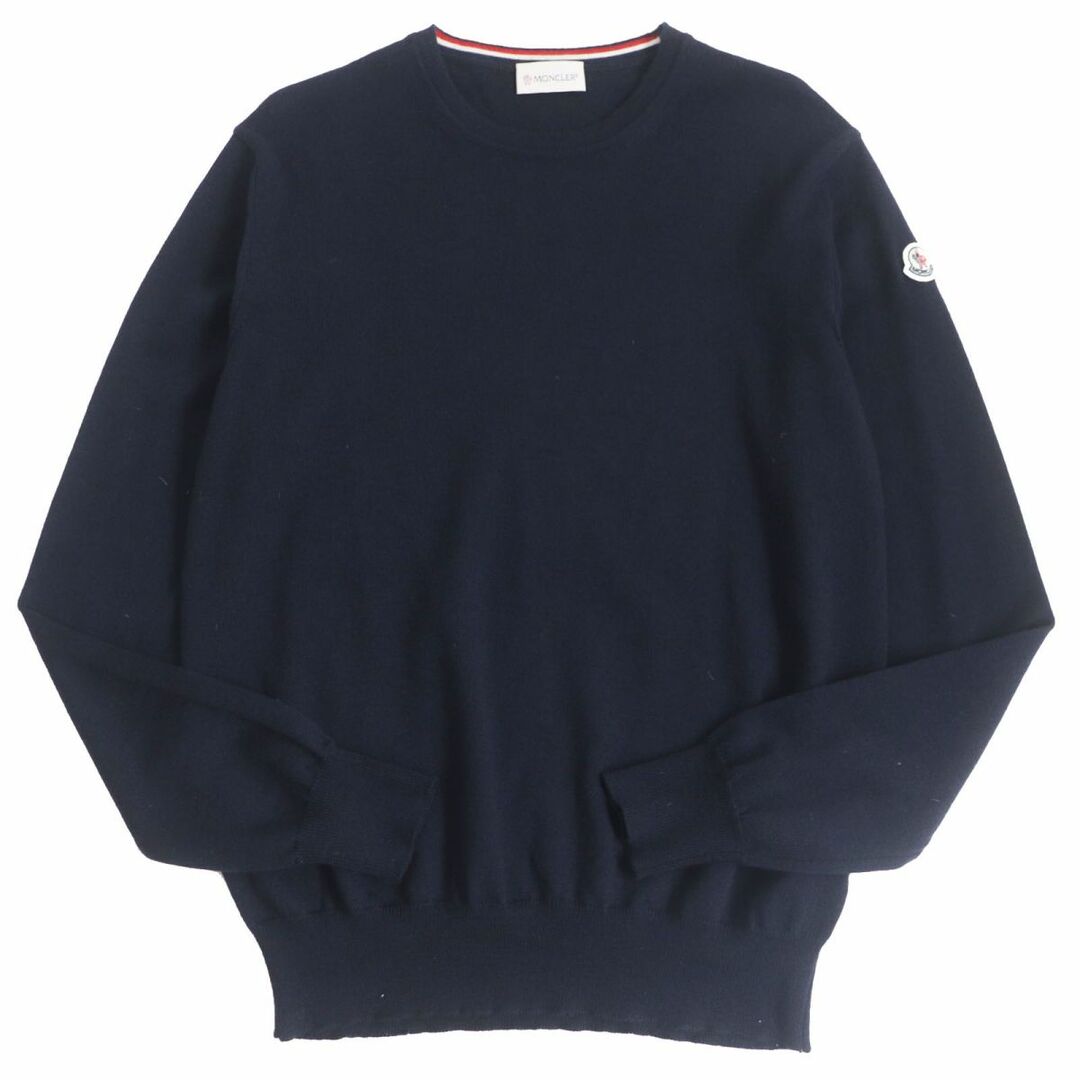 モンクレール MAGLIONE TRICOT GIROCOLLO バイカラーロゴニット メンズ M