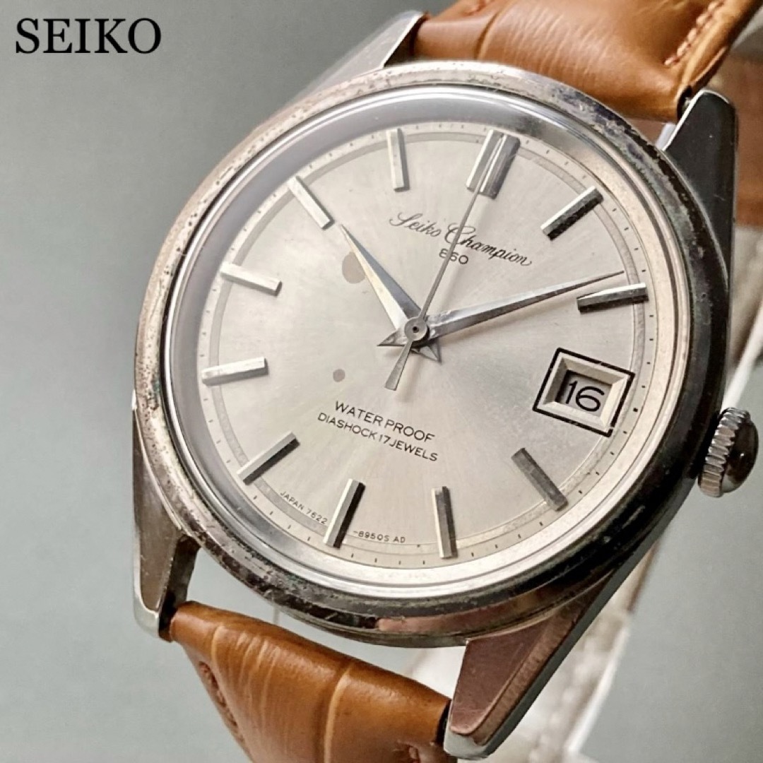 【動作】セイコー チャンピオン アンティーク 腕時計 1965年 手巻き メンズ