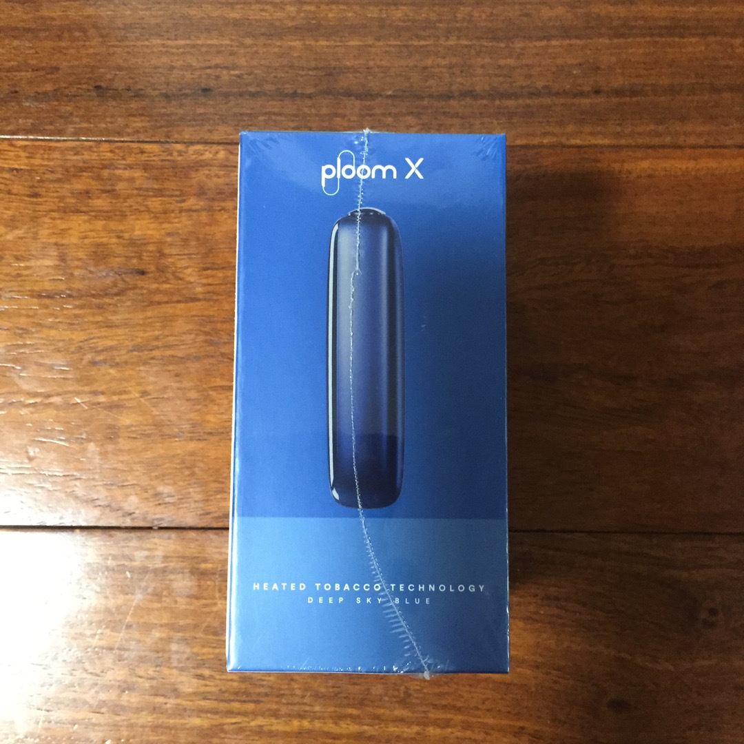 PloomTECH(プルームテック)のploom X スターターキット ディープスカイブルー 新品未開封 メンズのファッション小物(タバコグッズ)の商品写真