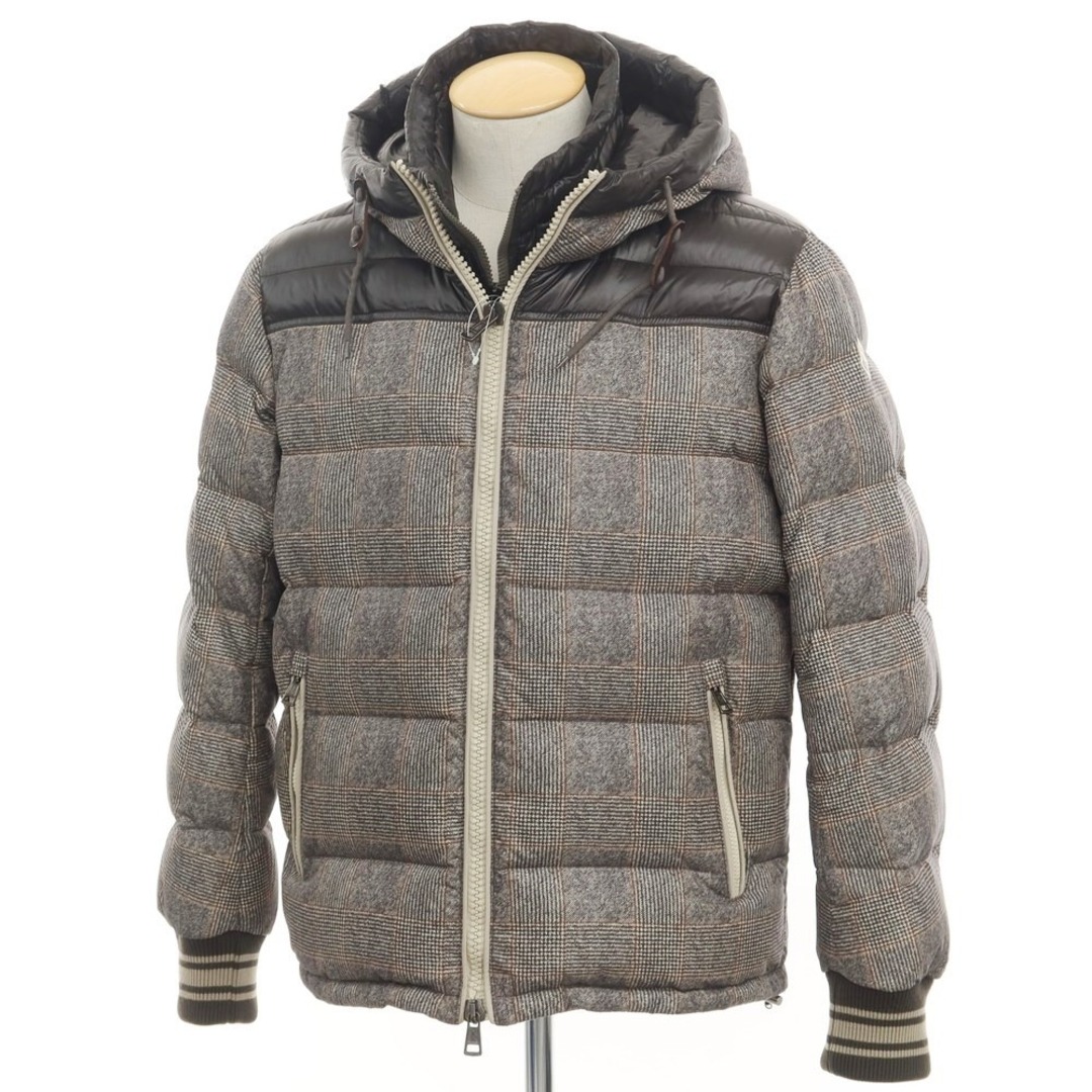 MONCLER - 【中古】モンクレール MONCLER EUSEBE ナイロン チェック