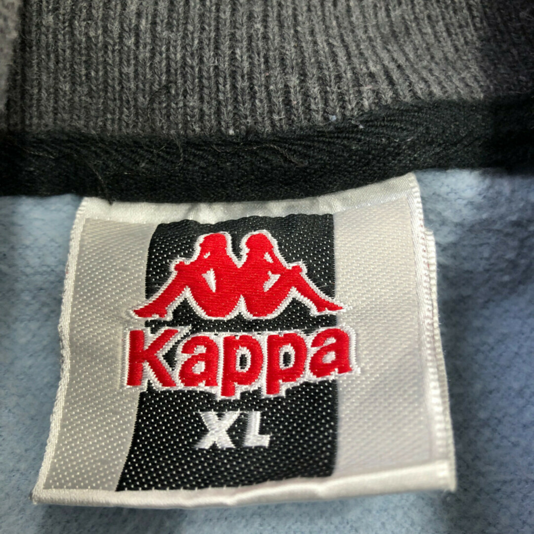 Kappa(カッパ)の90年代 Kappa カッパ ラグランスリーブ スウェット ライトブルー (メンズ XL) 中古 古着 P0443 メンズのトップス(Tシャツ/カットソー(七分/長袖))の商品写真