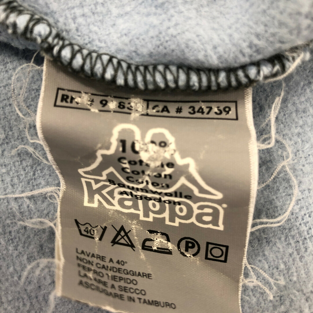 Kappa(カッパ)の90年代 Kappa カッパ ラグランスリーブ スウェット ライトブルー (メンズ XL) 中古 古着 P0443 メンズのトップス(Tシャツ/カットソー(七分/長袖))の商品写真