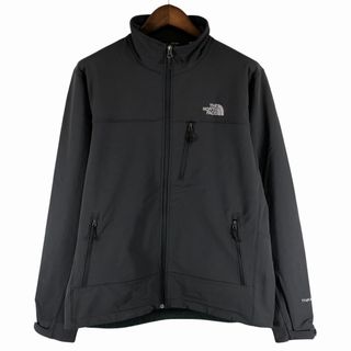 ザノースフェイス(THE NORTH FACE)のTHE NORTH FACE ノースフェイス ソフトシェルジャケット アウトドア キャンプ アウター 防寒 グレー (メンズ L) 中古 古着 P0479(その他)