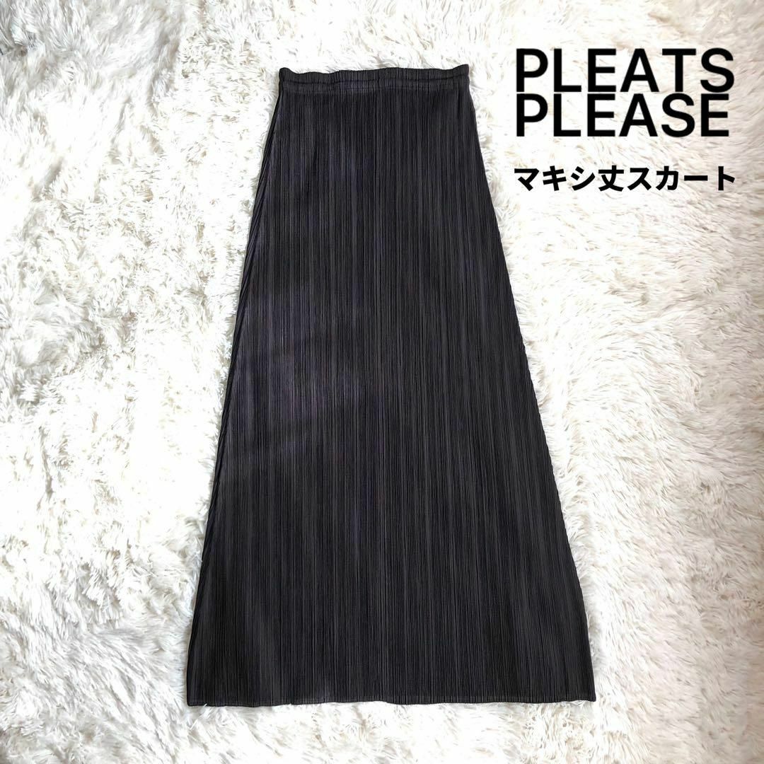 プリーツプリーズ　PLEATS PLEASE　ロングスカート　サイズ3