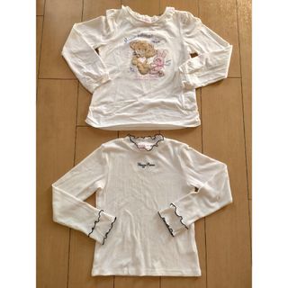 メゾピアノ(mezzo piano)のmezzo piano トップス２枚セット(Tシャツ/カットソー)