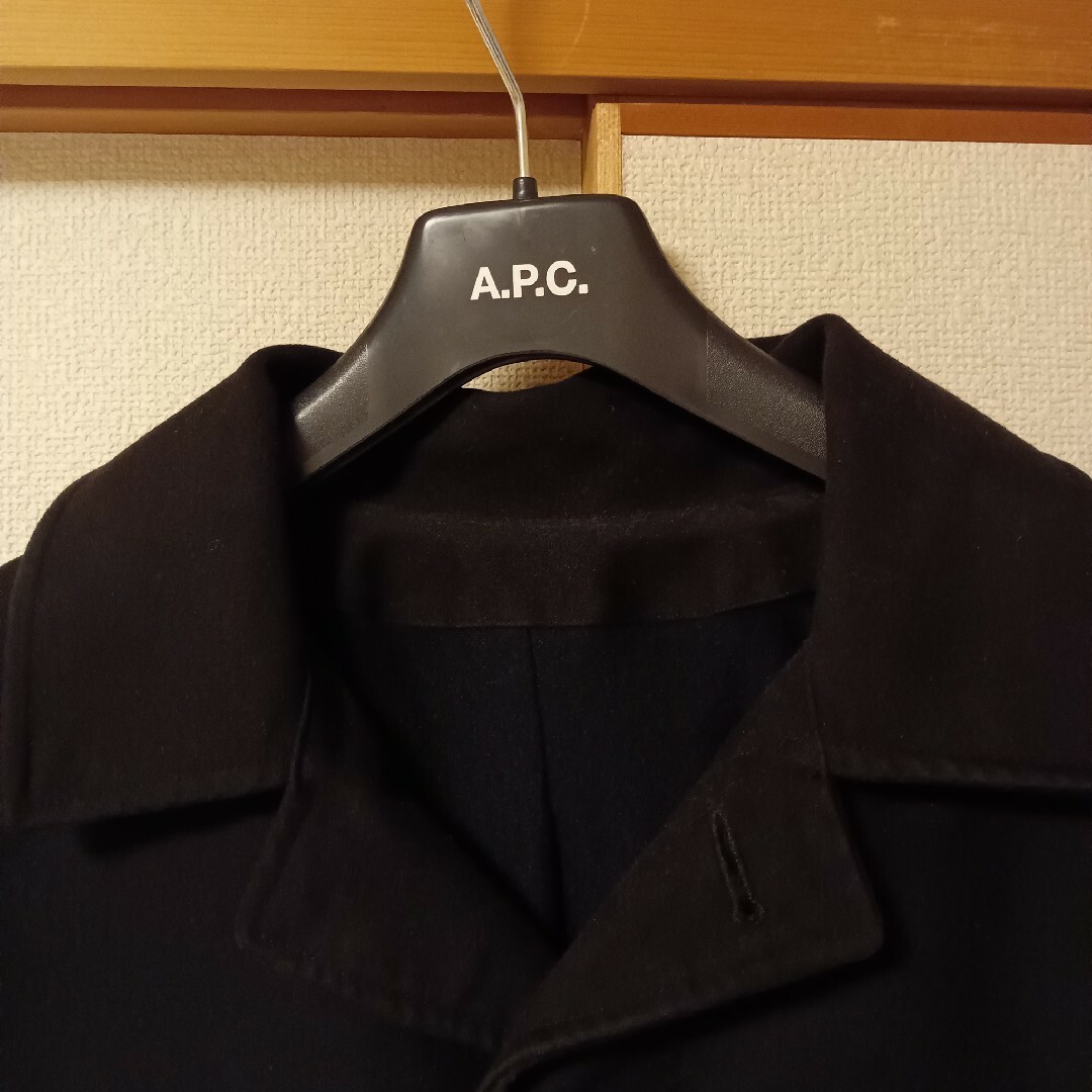 A.P.C - ☆【美品】A.P.C ステンカラーコート メンズ ブラック S~M 