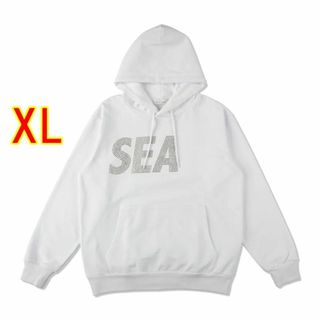 ウィンダンシー(WIND AND SEA)のWIND AND SEA Rhine Stone Hoodie "White"(パーカー)