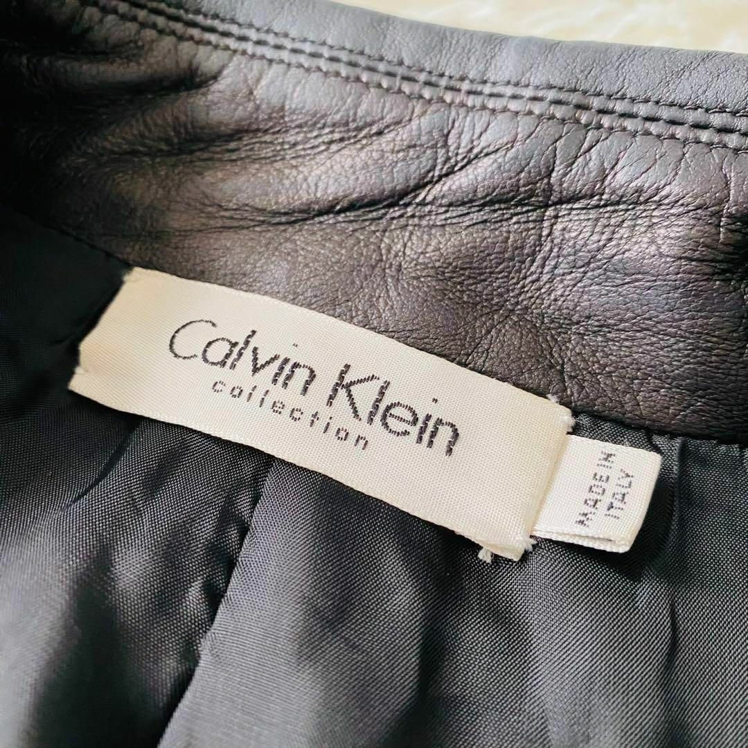 Calvin Klein - 極美品 高級ライン カルバンクライン ラムレザー