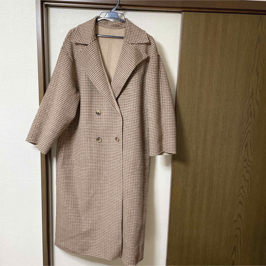 TODAYFUL(トゥデイフル)のregleam  ♡ REVERSIBLE CHECK COAT レディースのジャケット/アウター(ロングコート)の商品写真