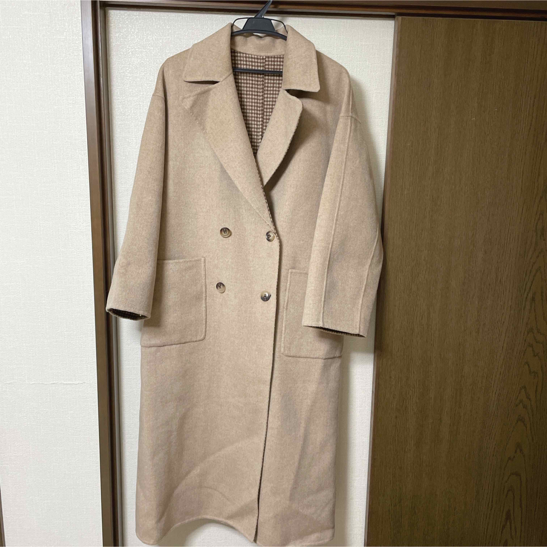 TODAYFUL(トゥデイフル)のregleam  ♡ REVERSIBLE CHECK COAT レディースのジャケット/アウター(ロングコート)の商品写真