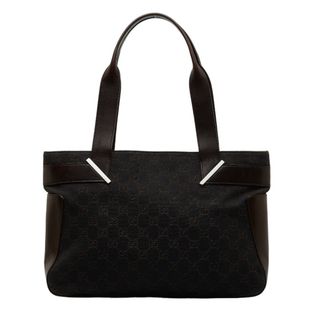 グッチ(Gucci)のグッチ GGキャンバス シルバー金具 ショルダーバッグ トートバッグ 73983 キャンバス レディース GUCCI 【1-0123074】(ハンドバッグ)