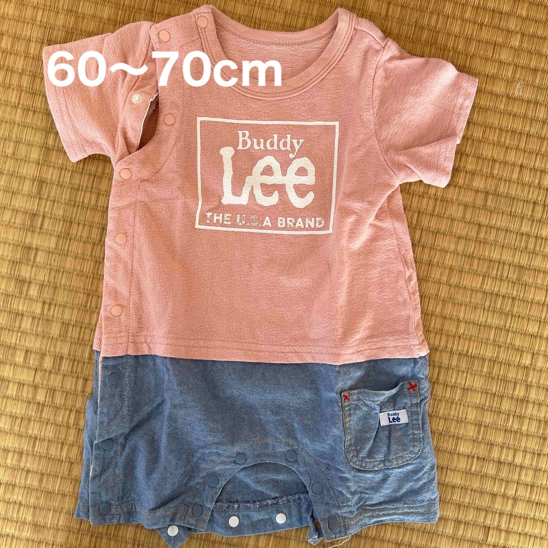 Lee(リー)のLee 半袖 カバーオール 60～70cm 女の子 キッズ/ベビー/マタニティのベビー服(~85cm)(カバーオール)の商品写真