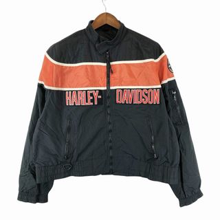 90s HARLEY DAVIDSON ハーレー 炎　ナイロンジャケット