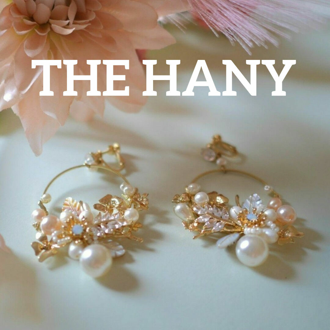 さえこさんウェディング♥️the hany♥️パールフープイヤリング