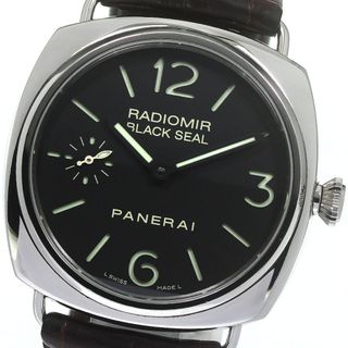 パネライ(PANERAI)のパネライ PANERAI PAM00183 ラジオミール ブラックシール スモールセコンド 手巻き メンズ _781388(腕時計(アナログ))