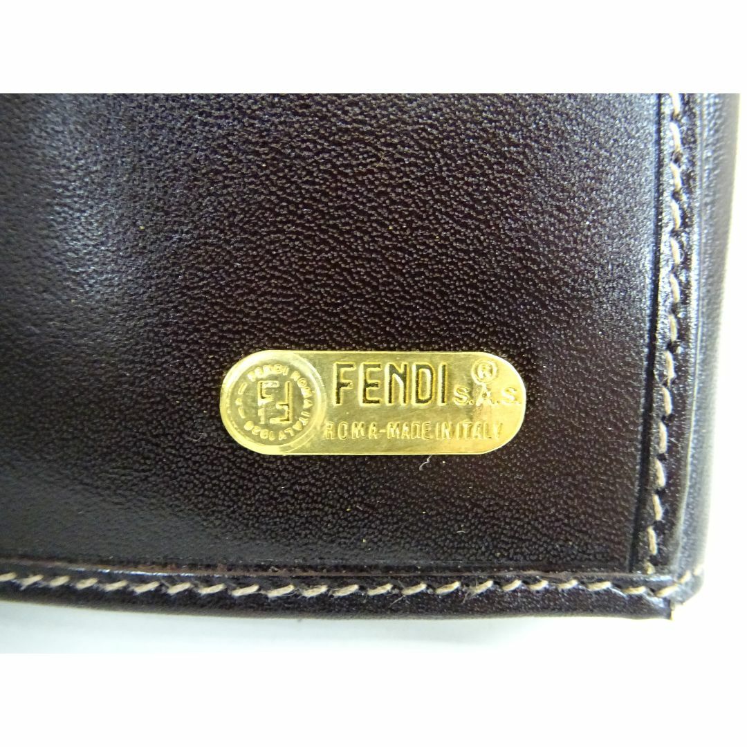 FENDI(フェンディ)のK広007/ FENDI Wフラップ 財布 ズッカ キャンバス レザー メンズのファッション小物(折り財布)の商品写真