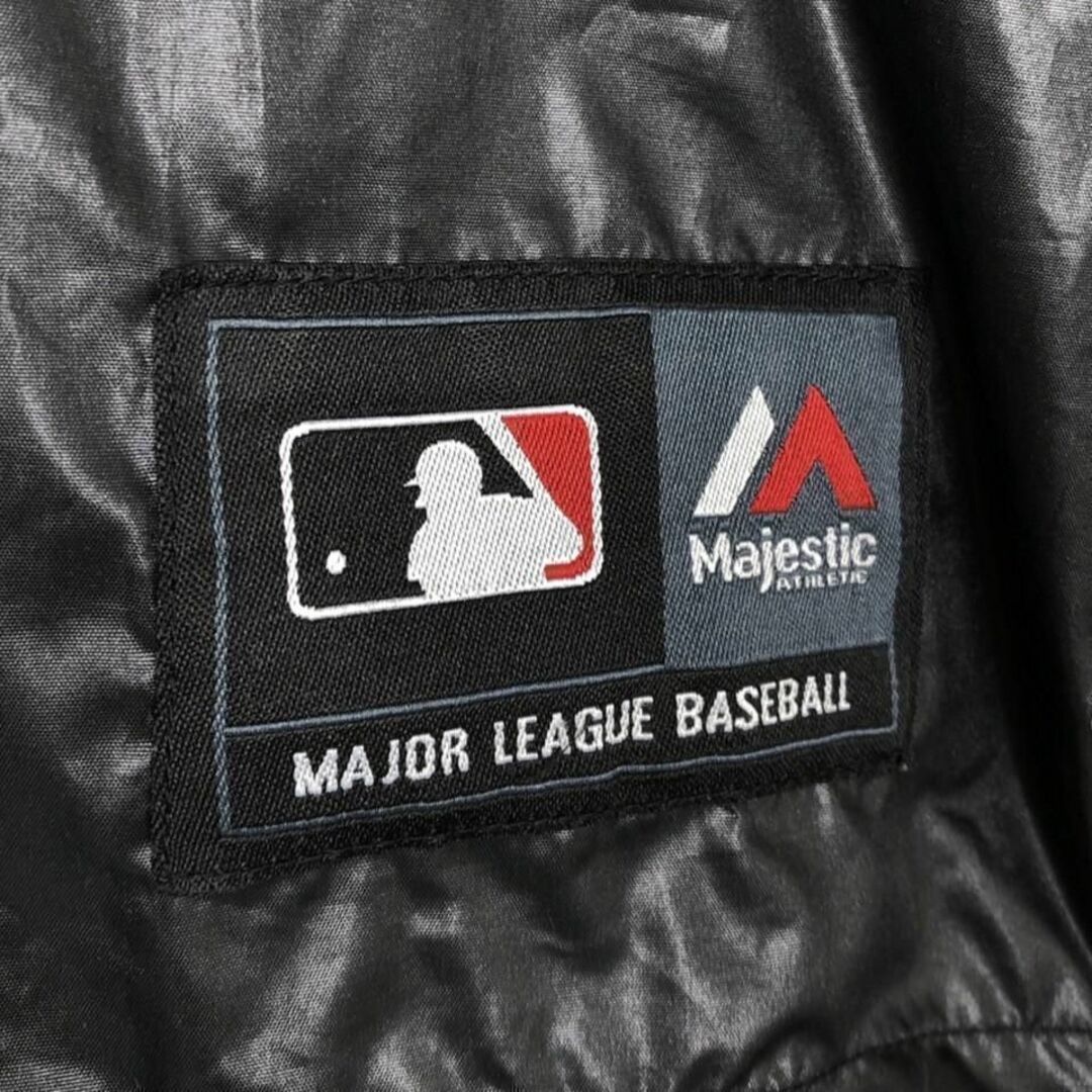 Majestic(マジェスティック)のマジェスティック レア米国製 ハーフジップ ナイロンジャケット MLB公式ロゴ メンズのジャケット/アウター(ナイロンジャケット)の商品写真