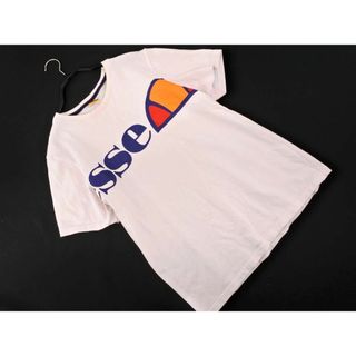 エレッセ(ellesse)のellesse エレッセ ロゴ プリント Tシャツ sizeM/ピンク ■◆ メンズ(Tシャツ/カットソー(半袖/袖なし))