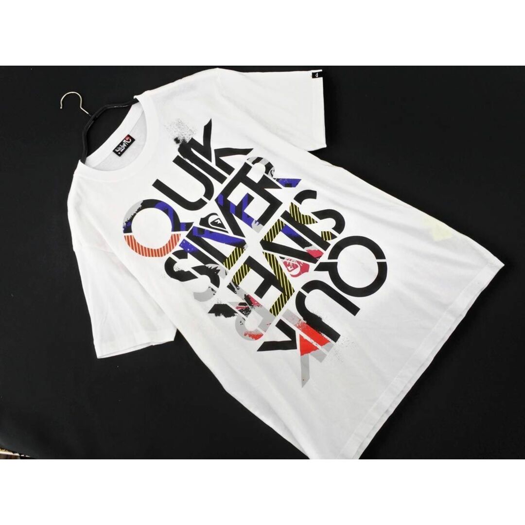 QUIKSILVER(クイックシルバー)のクイックシルバー プリント Tシャツ sizeS/白 ■◆ メンズ メンズのトップス(Tシャツ/カットソー(半袖/袖なし))の商品写真