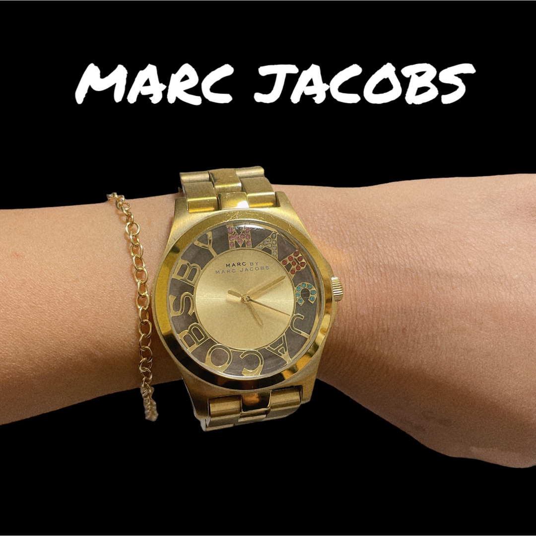 MARC JACOBS マークジェイコブス 腕時計 レディース ゴールド | フリマアプリ ラクマ